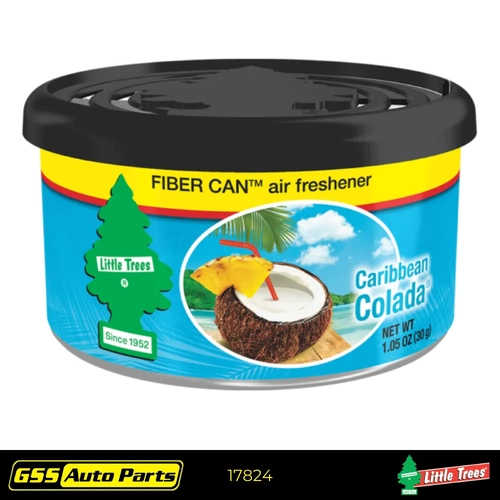 Little Trees Air Freshener Caribbean Colada Fiber Can 17824