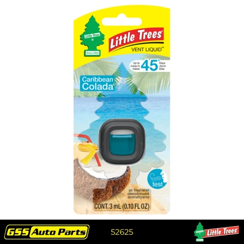 Little Trees Air Freshener Vent Liquid Caribbean Colada 52625