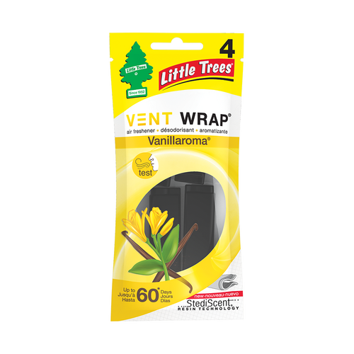 Little Trees Vanillaroma Air Freshener Vent Wrap 4 Pack 52732