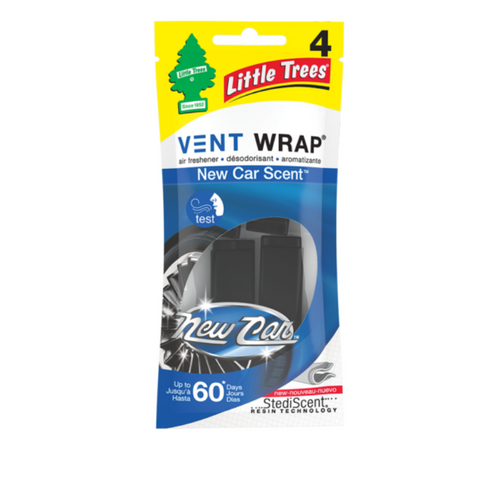Little Trees Vent Wrap 4 Pk New Car Scent 52733