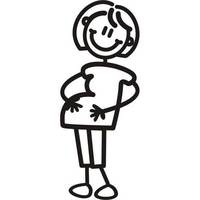 Genuine My Family Sticker - Mother Pregnant