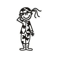 My Family Sticker - Mother In Army Gear