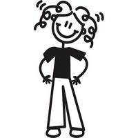 Genuine My Family Sticker - Mother In Pants