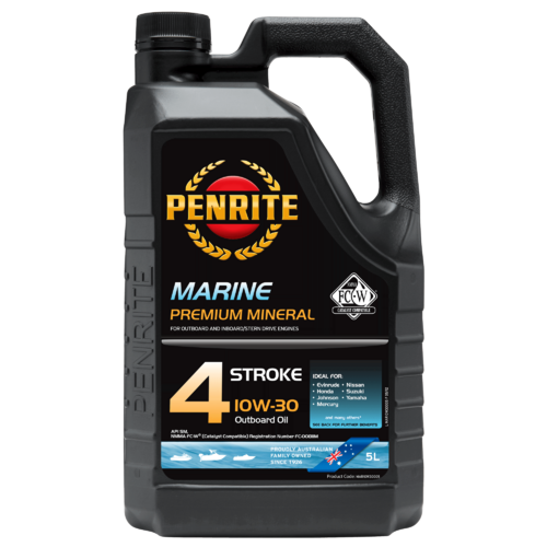PENRITE  Marine Outboard 4 Stroke Engine Oil  5L 10w30 MAR10W30005  