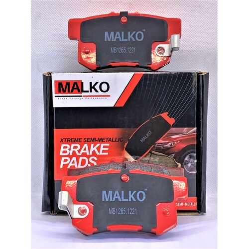 Malko Rear Semi-metallic Brake Pads MB1265.1221 DB1265