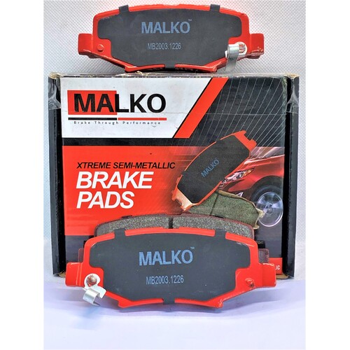 Malko Rear Semi-metallic Brake Pads MB2003.1226 DB2003