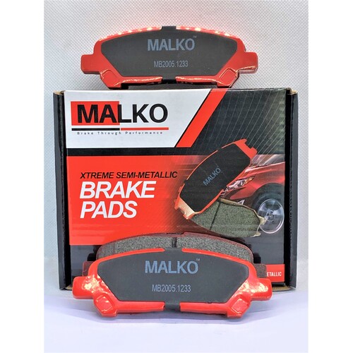 Malko Rear Semi-metallic Brake Pads MB2005.1233 DB2005