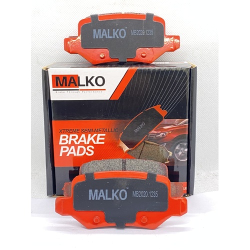 Malko Rear Semi-metallic Brake Pads MB2020.1235 DB2020