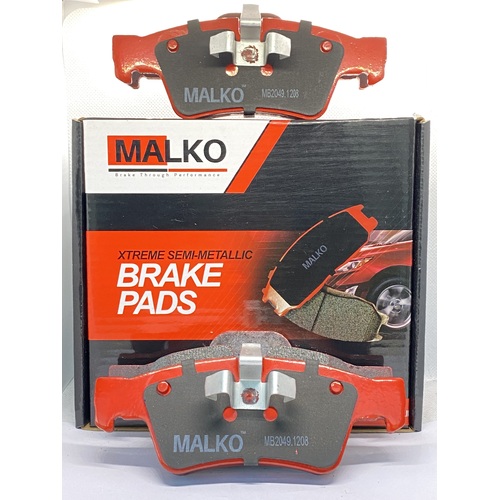 Malko Rear Semi-metallic Brake Pads MB2049.1208 DB2049