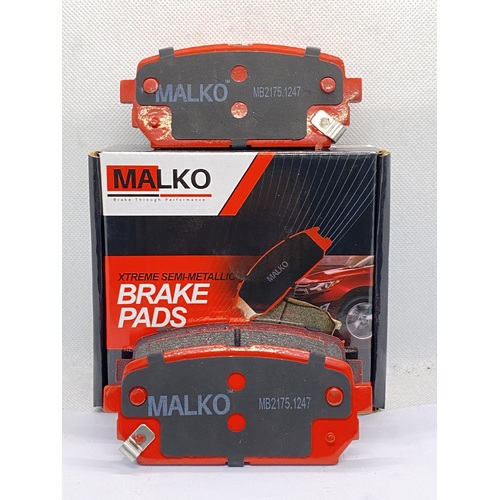 Malko Rear Semi-metallic Brake Pads MB2175.1247 DB2175
