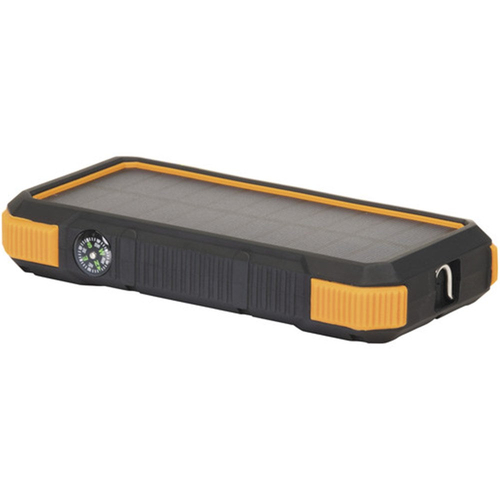 Powertech MB3830 20000mAh Water Resistant Solar Rechargeable Power Bank Wireless Qi Charging Pad