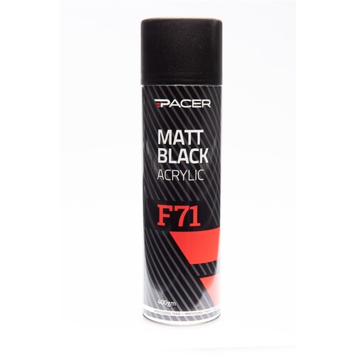 Pacer Matt Black Acrylic 400G Aerosol MB400