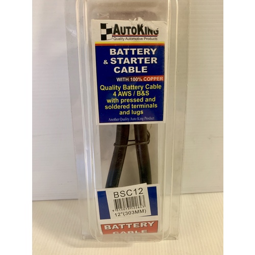 Autoking Battery Cable 12'' Quality BSC12