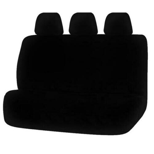 My Car Universal Rear Seat Covers Size 06/08H Black Finesse Faux08H04