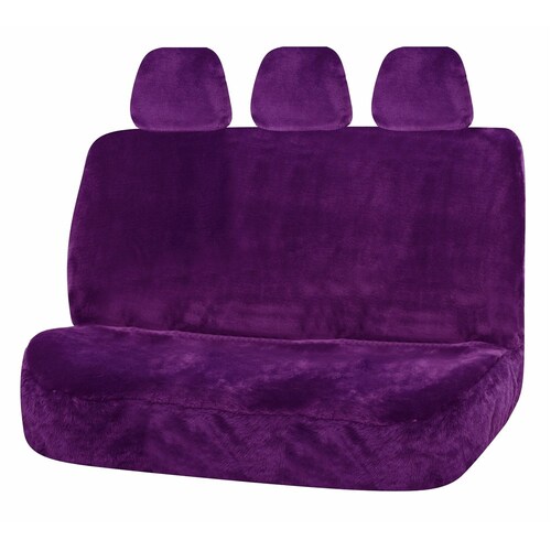My Car Universal Rear Seat Covers Size 06/08H Purple Finesse Faux08H12