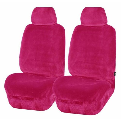 My Car Universal Front Seat Covers Pink Finesse Fauxa3517 Size 30/35