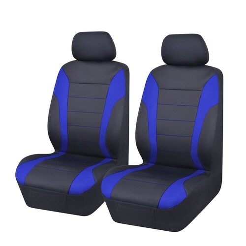 My Car Mycar Universal Ultra Light Neoprene Front Seat Covers Size 30/35 - Blue/Black NEOA3503