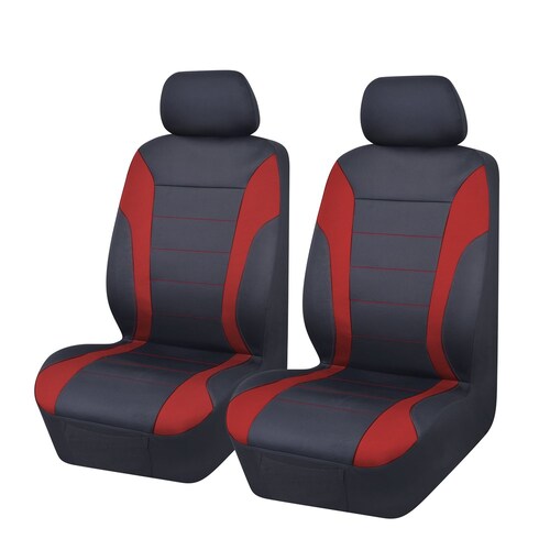 My Car Mycar Universal Ultra Light Neoprene Front Seat Covers Size 30/35 - Blue/Red NEOA3505