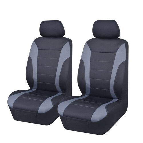 My Car Mycar Universal Ultra Light Neoprene Front Seat Covers Size 30/35 - Blue/Grey NEOA3507