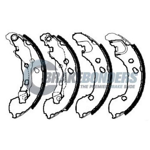 Powerstop Rear Brake Shoe Set N1993