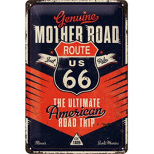 Nostalgic Art Metal Sign Route 66 The Mother Road 20 X 30Cm NA22314S
