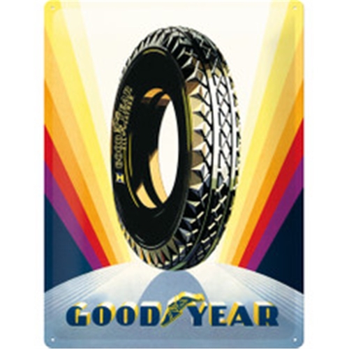 Goodyear Rainbow Wheel Tin Sign 5123243 NA23243S