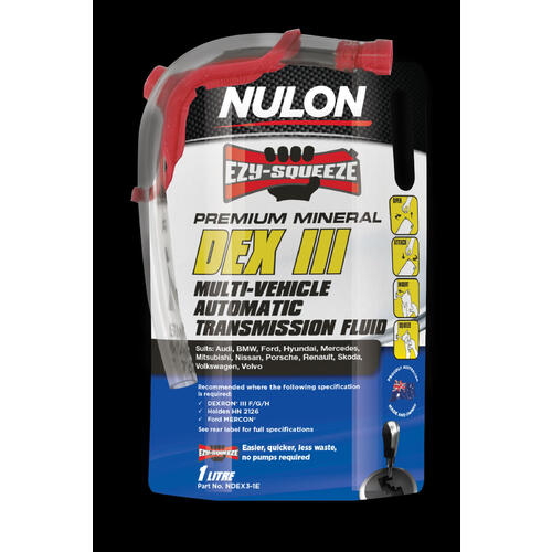 Nulon Premium Mineral Automatic Transmission Fluid 1L - NDEX3-1E