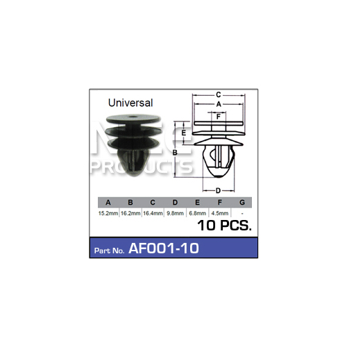Nice  Fasteners (10 Pc)    AF001-10 AF001-10