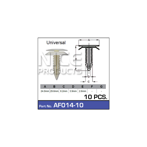 Nice  Fasteners (10 Pc)    AF014-10 AF014-10