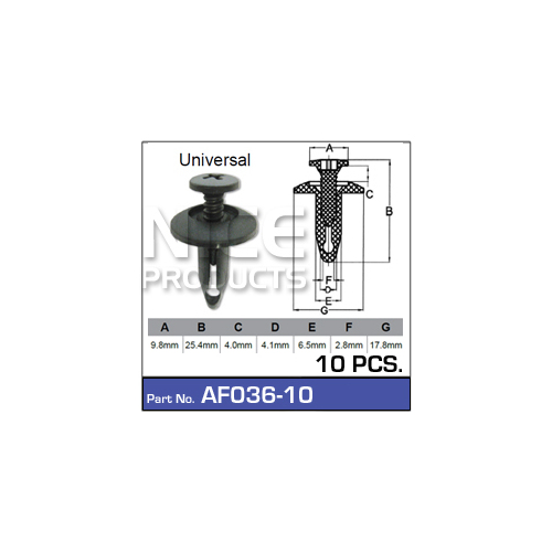 Nice  Fasteners (10 Pc)    AF036-10 AF036-10