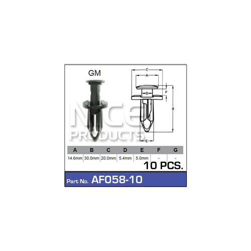 Nice  Fasteners (10 Pc)    AF058-10 AF058-10