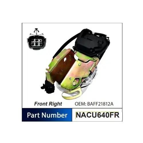 Nice RHF Door Lock Actuator With Black Oval Plug    NACU640FR NACU640FR