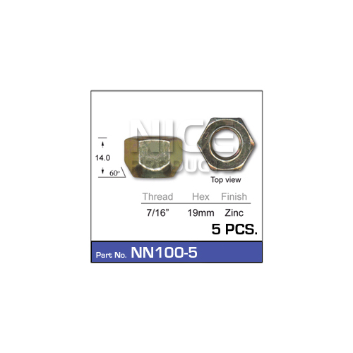 Nice  Wheel Nuts (5 Pc)    NN100-5 NN100-5
