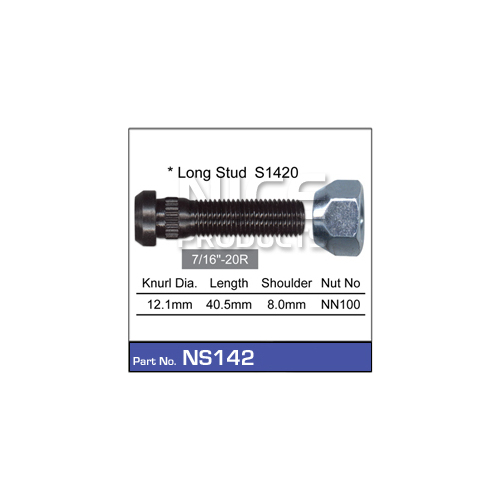 Nice  Wheel Stud & Nut (1)    NS142 NS142