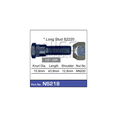 Nice  Wheel Stud & Nut (1)    NS218 NS218