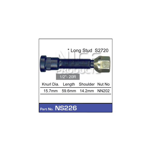 Nice  Wheel Stud & Nut (1)    NS226 NS226