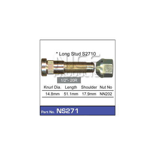 Nice  Wheel Stud & Nut (1)    NS271 NS271