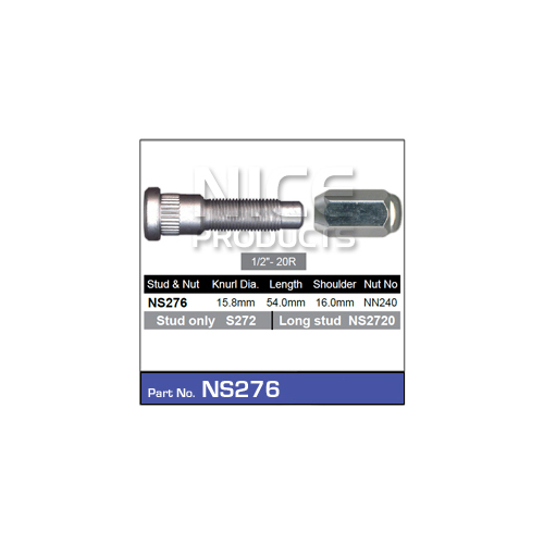 Nice  Wheel Stud & Nut (1)    NS276 NS276