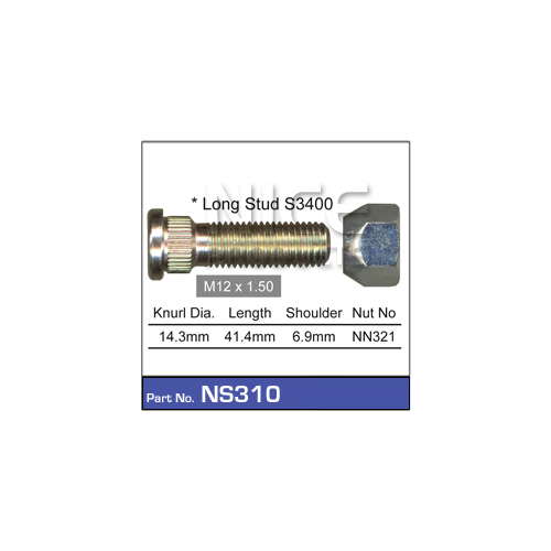 Nice  Wheel Stud & Nut (1)    NS310 NS310