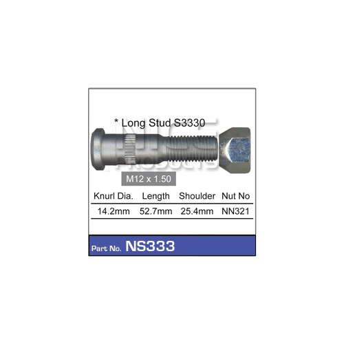 Nice  Wheel Stud & Nut (1)    NS333 NS333