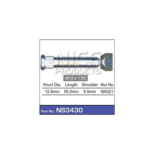 Nice  Wheel Stud & Nut (1)    NS3430 NS3430