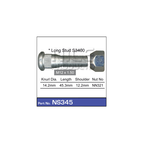 Nice  Wheel Stud & Nut (1)    NS345 NS345