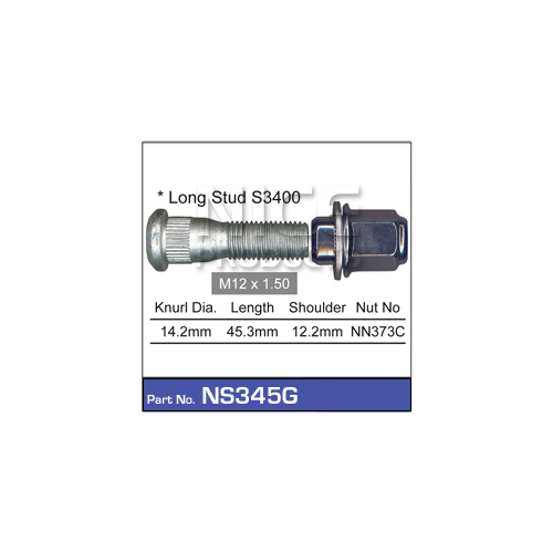 Nice  Wheel Stud & Nut (1)    NS345G NS345G