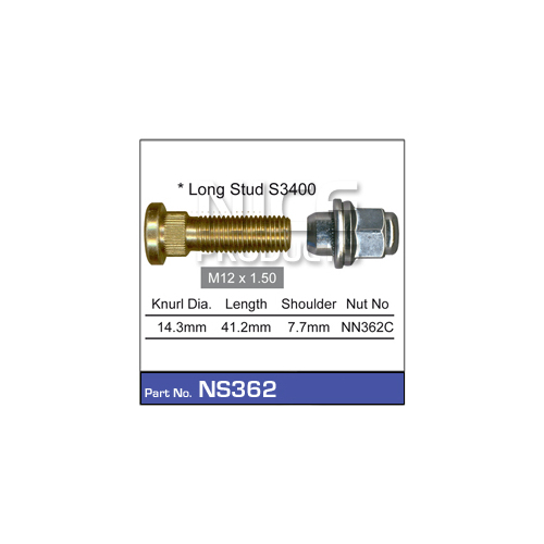 Nice  Wheel Stud & Nut (1)    NS362 NS362