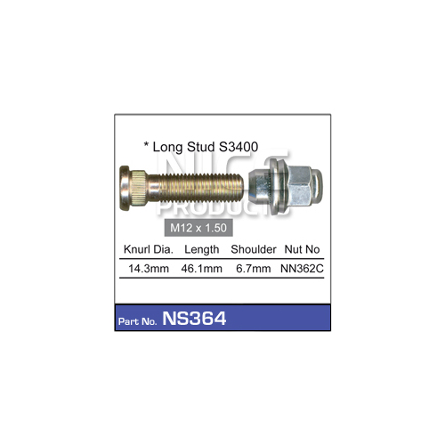 Nice  Wheel Stud & Nut (1)    NS364 NS364