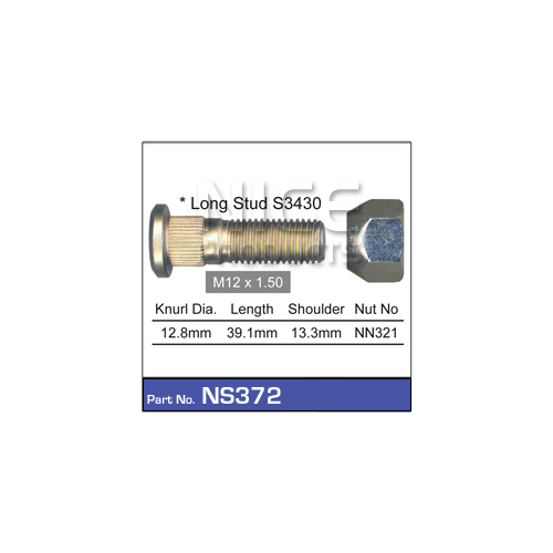 Nice  Wheel Stud & Nut (1)    NS372 NS372