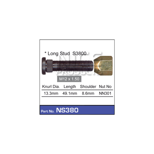 Nice  Wheel Stud & Nut (1)    NS380 NS380