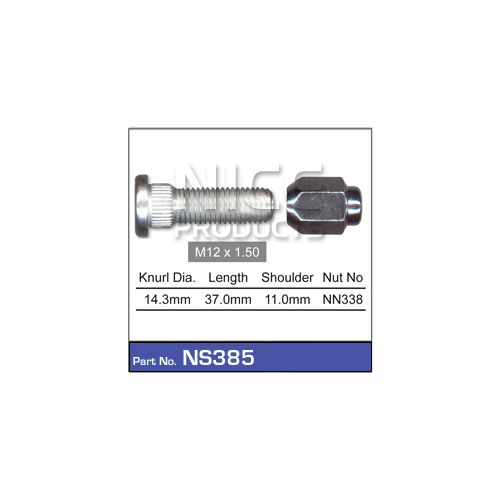 Nice  Wheel Stud & Nut (1)    NS385 NS385