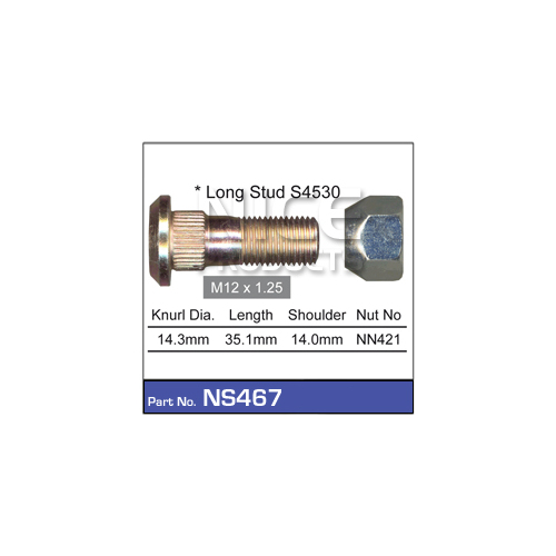 Nice  Wheel Stud & Nut (1)    NS467 NS467