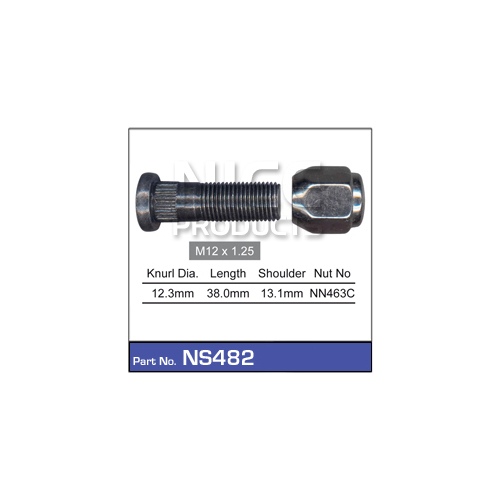 Nice  Wheel Stud & Nut (1)    NS482 NS482
